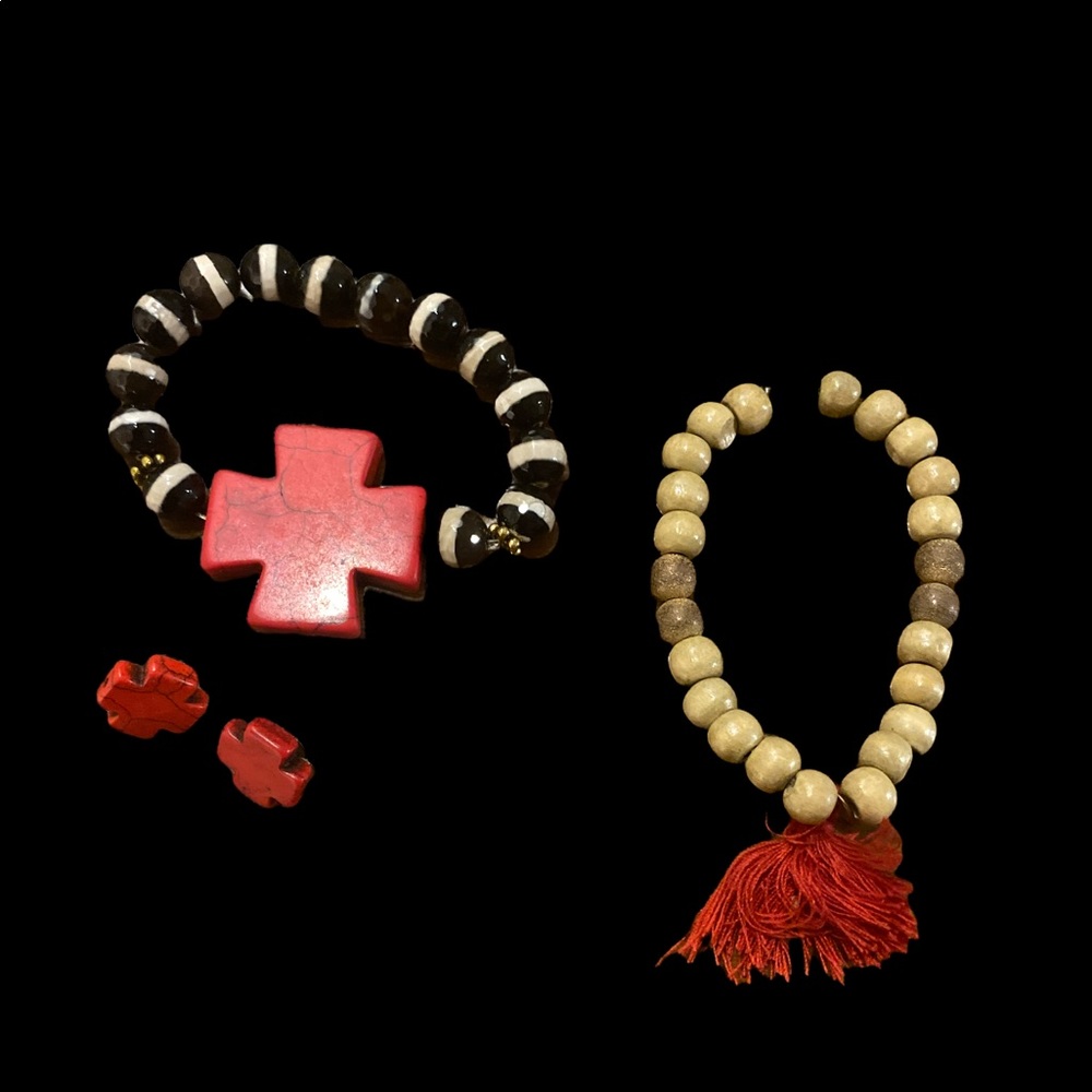 Bracelet and earrings set 197